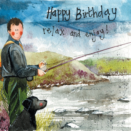 GONE FISHING BIRTHDAY CARD AC764