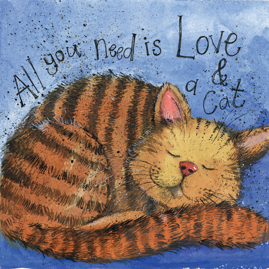 LOVE & A CAT CARD AC785