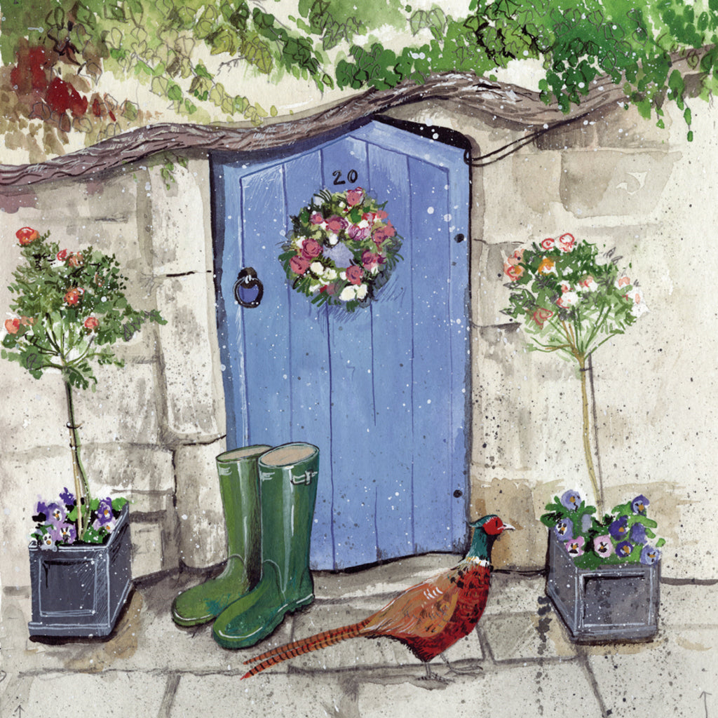 COTTAGE DOOR BLANK CARD AC797