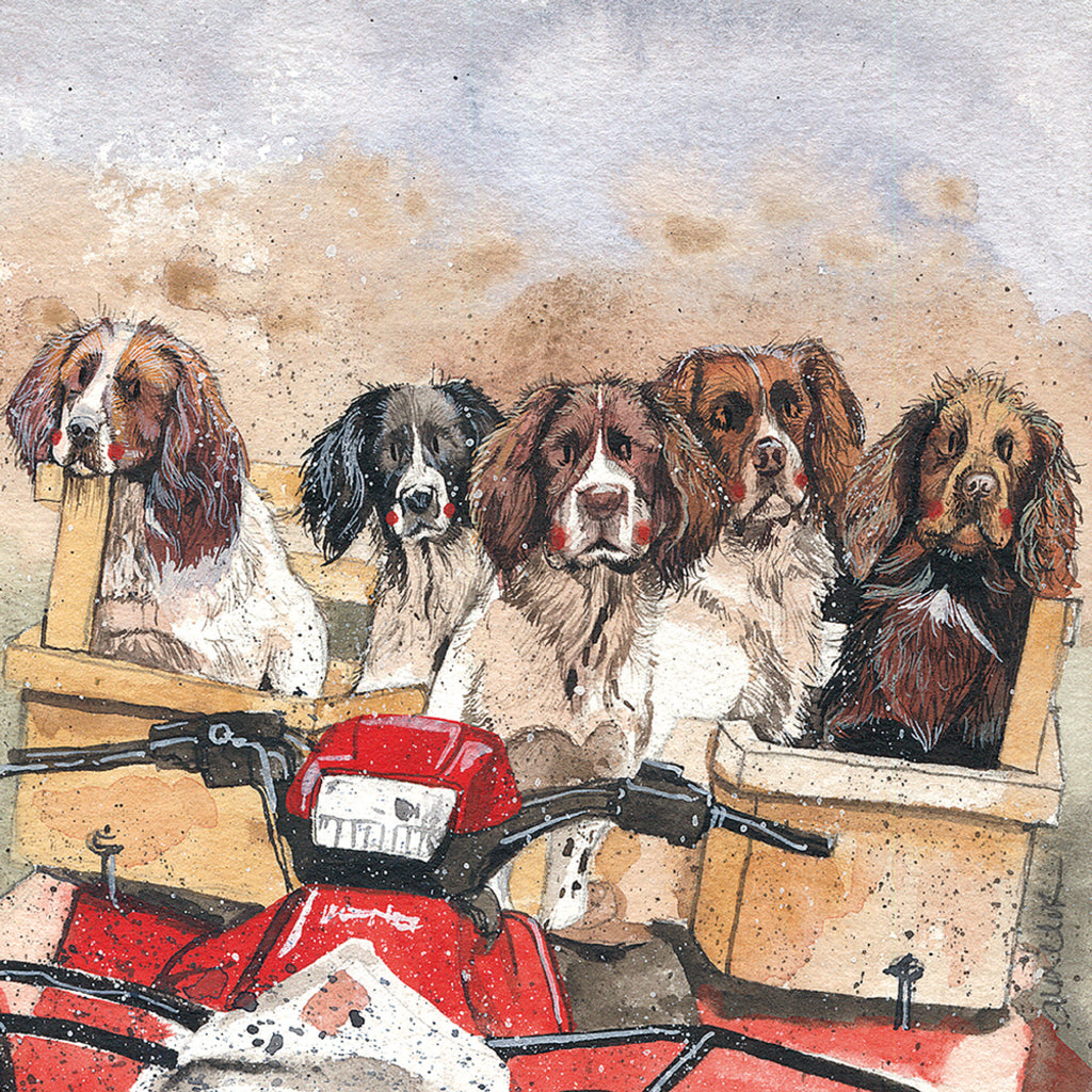 WORKING SPANIELS CARD AC854 – Gotham Gifts | Carol Wilson