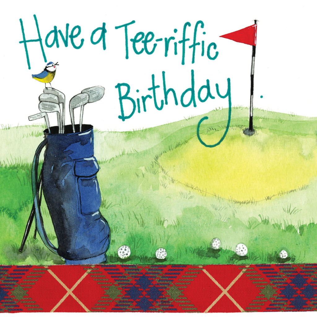 GOLF BAG BIRTHDAY CARD S115