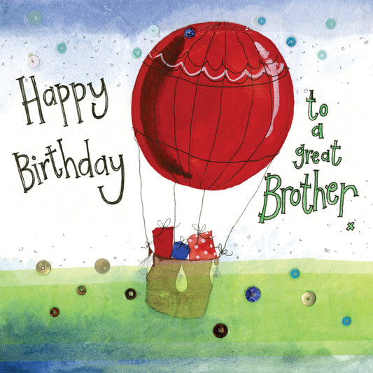 BROTHER BALLOON BIRTHDAY CARD S252