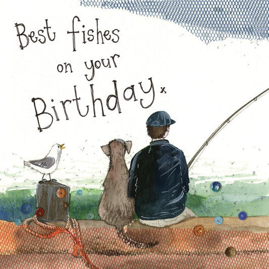 BEST FISHES BIRTHDAY CARD S274