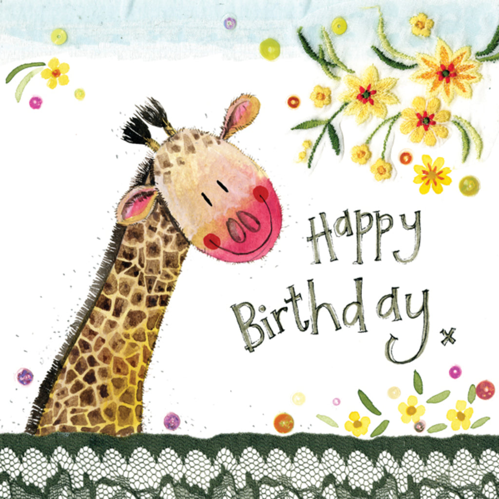 BIRTHDAY GIRAFFE CARD S314