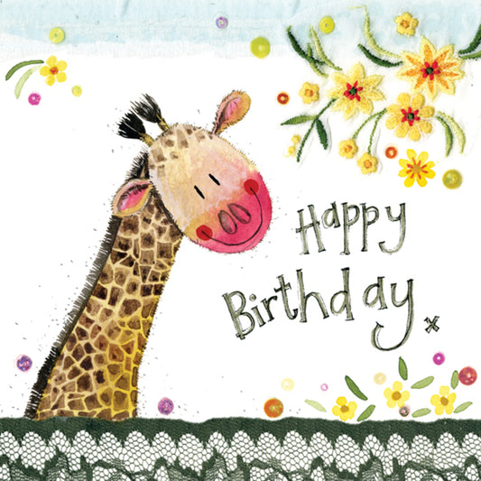 BIRTHDAY GIRAFFE CARD S314