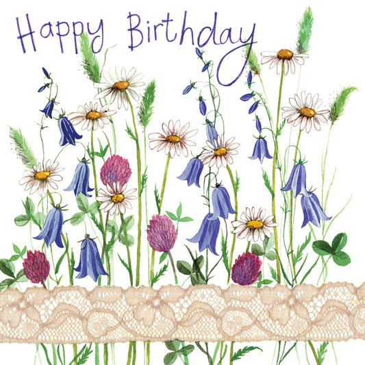 COUNTRY FLOWERS BIRTHDAY CARD S336