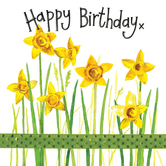 DAFFODILS BIRTHDAY CARD S339