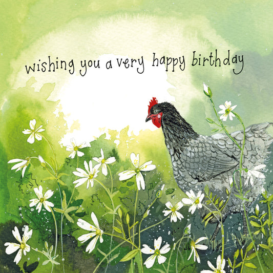 HEN & STITCHWORT BIRTHDAY CARD S453