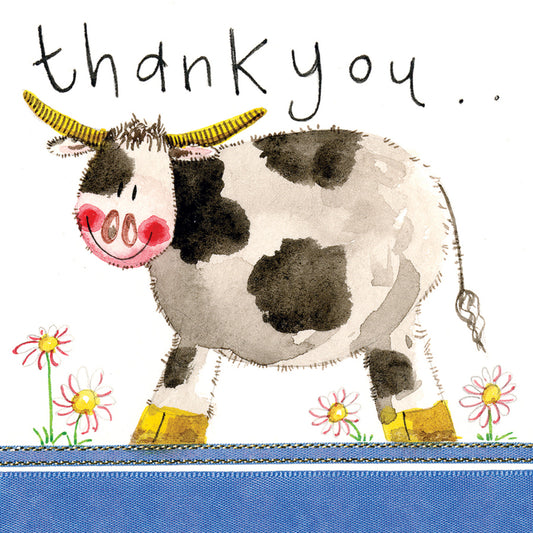 COW THANK YOU CARD LS56