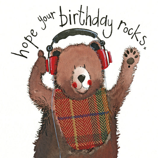 HEADPHONES BIRTHDAY CARD LS83