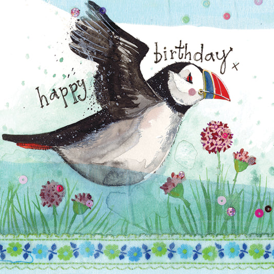 FLYING PUFFIN CARD W11