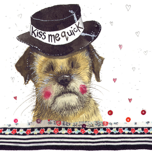 KISS ME QUICK CARD LW24