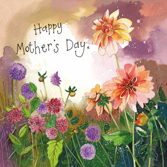 DAHLIAS MOTHERS DAY CARD SPRS46