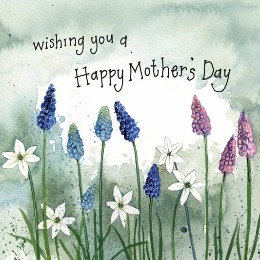 GRAPE HYACINTHS MOTHERS DAY CARD SPRS50