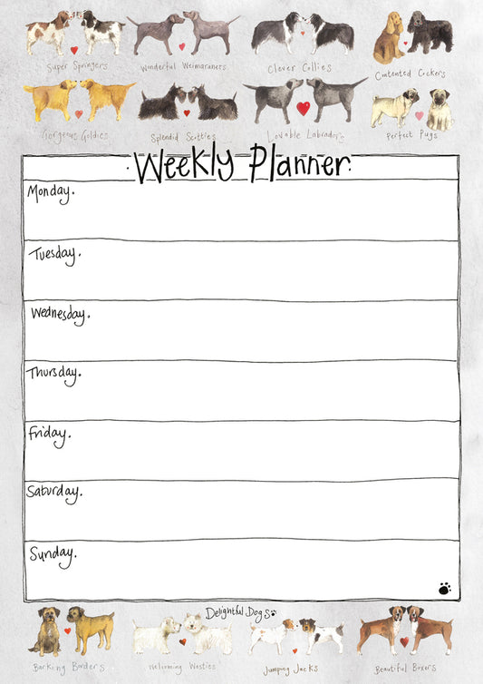 DELIGHTFUL DOGS WEEKLY PLANNER WP01