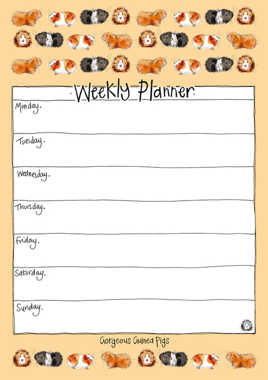 GORGEOUS GUINEA PIGS  WEEKLY PLANNER WP07