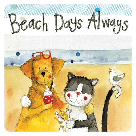 ALEX CLARK BEACH DAYS ALWAYS COASTER C144  263790