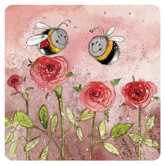 BEES AND ROSES COASTER C169