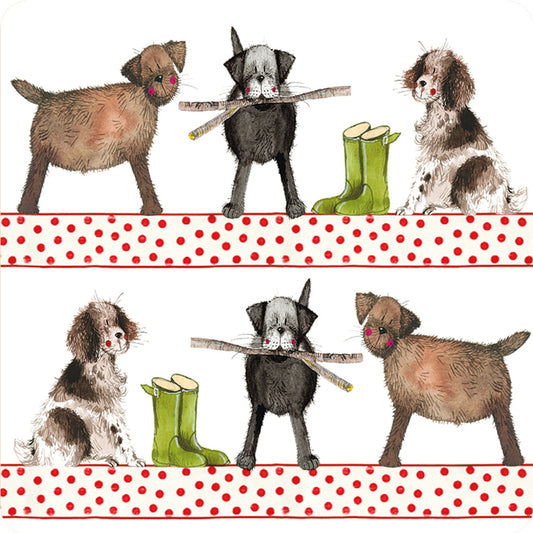 COUNTRY DOGS COASTER C174