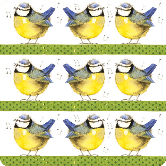 BLUE TITS  COASTER C181