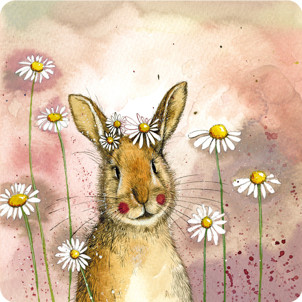 ALEX CLARK RABBIT AND DAISIES  COASTER C226 263839