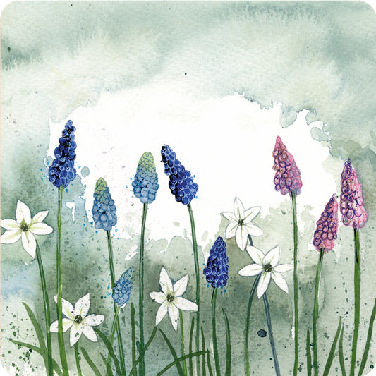 GRAPE HYACINTHS COASTER C231