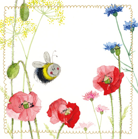 BEE AND POPPIES LS195