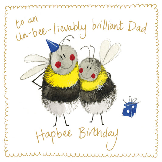 BEE DAD SPARKLE CARD S508