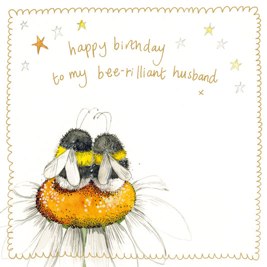 BEE HUSBAND SPARKLE CARD S509