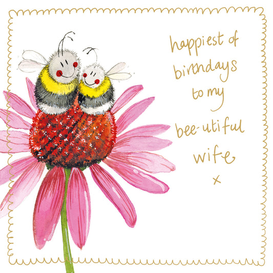 BEE WIFE SPARKLE CARD S510