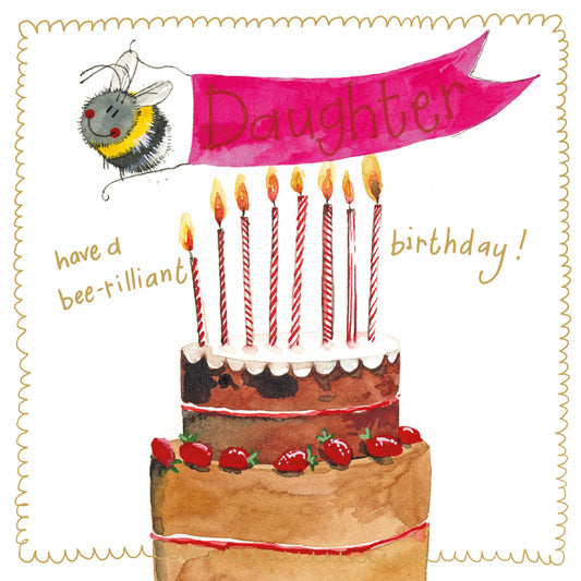BEE DAUGHTER SPARKLE CARD S514