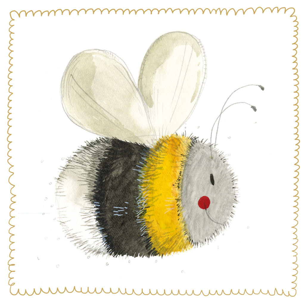BEE IN FLIGHT SPARKLE CARD S517