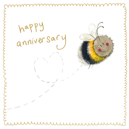 BEE ANNIVERSARY SPARKLE CARD S556