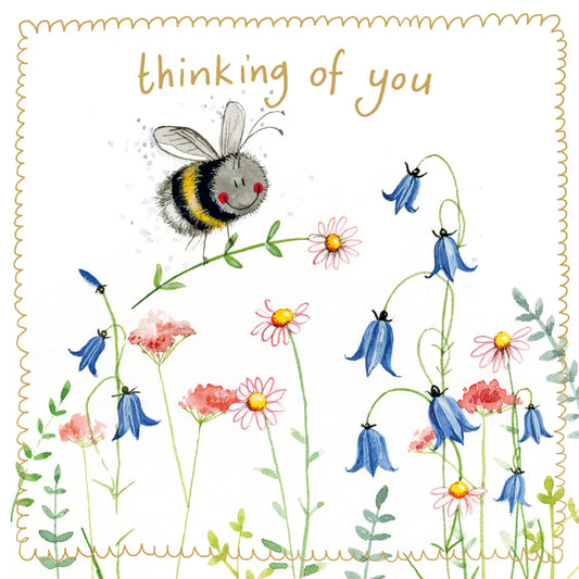 BEE THINKING OF YOU SPARKLE CARD S557