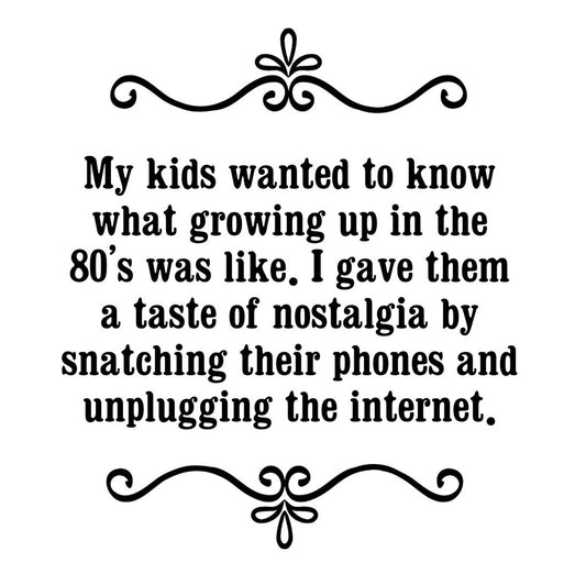 GGZ323 Kids Wanted To Know What Growing Up In the 80s Was Like Premium Drink Coaster Resin With Cork Backing | 2493 | 264890 264890