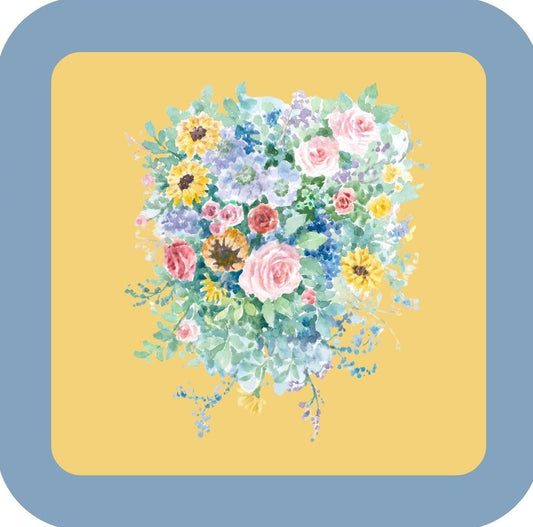 Carols Rose Garden Watercolor Floral Pop Flower Bouquet Drink Coaster 264942 2543 264942