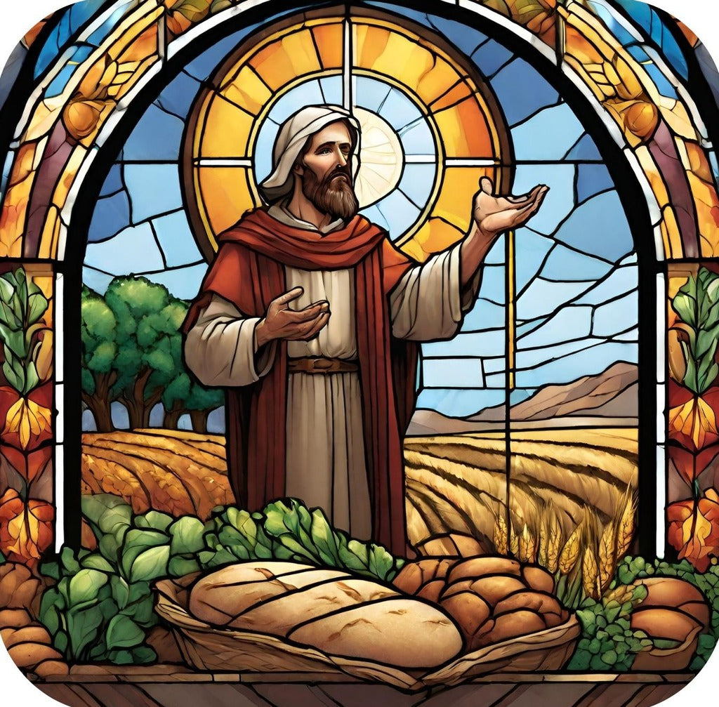 Vibrantly Colored Stained Glass Window Church Artistry V1 Drink Coaster 264962 2563 264962