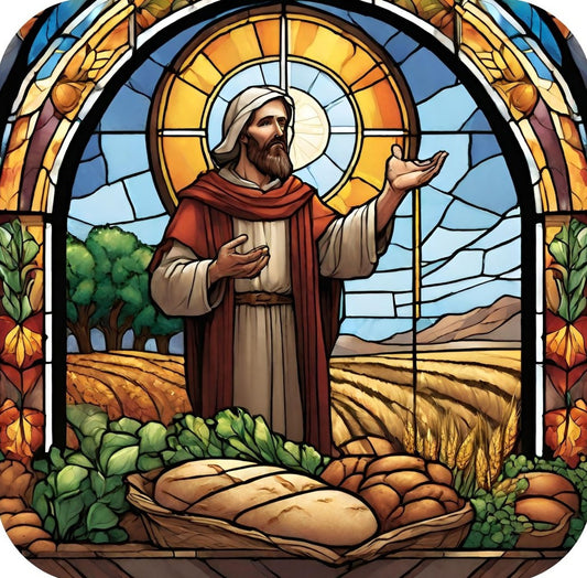 Vibrantly Colored Stained Glass Window Church Artistry V1 Drink Coaster 264962 2563 264962
