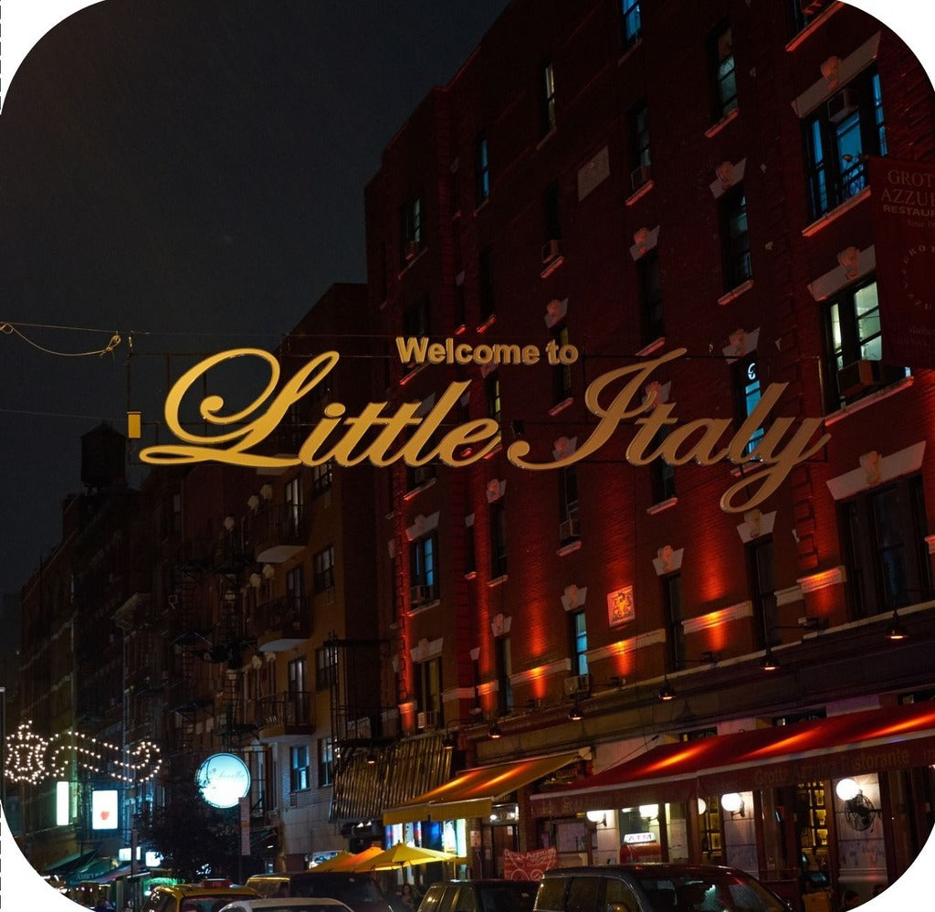 New York City Welcome To Little Italy Sign Drink Coaster 264970 75140 264970