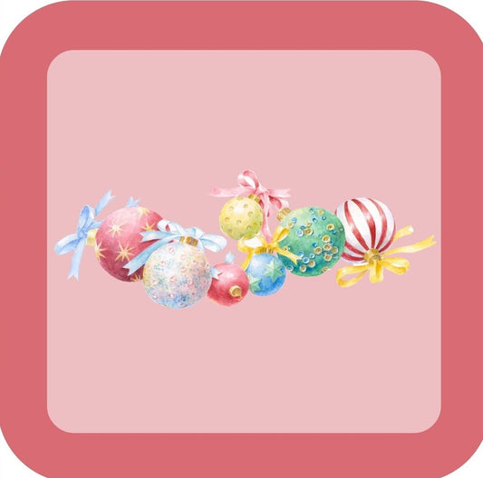 Carols Rose Garden Holiday Whimsy Ornament Garland H-CMS281 Drink Coaster 265079 2645 265079