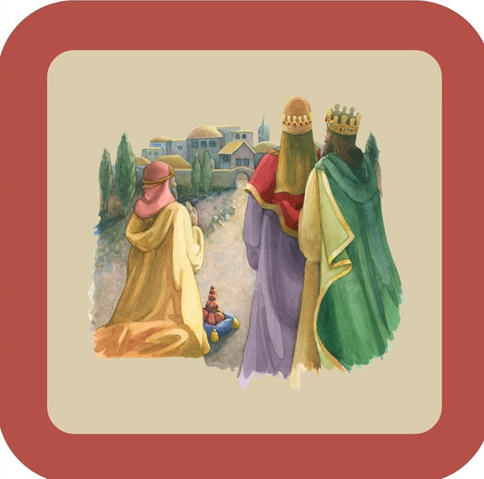 Carols Rose Garden Holiday Whimsy Three Wise Men H-CMS383 Drink Coaster 265107 2673 265107