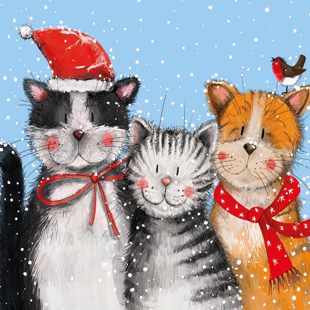 FESTIVE CATS CHRISTMAS COASTER XC13