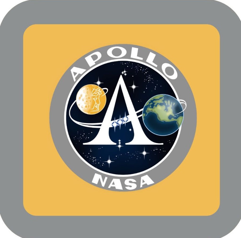 NASA Apollo Program Logo Retro Premium Drink Coaster Resin With Cork Backing 265689 SSC1913 265689
