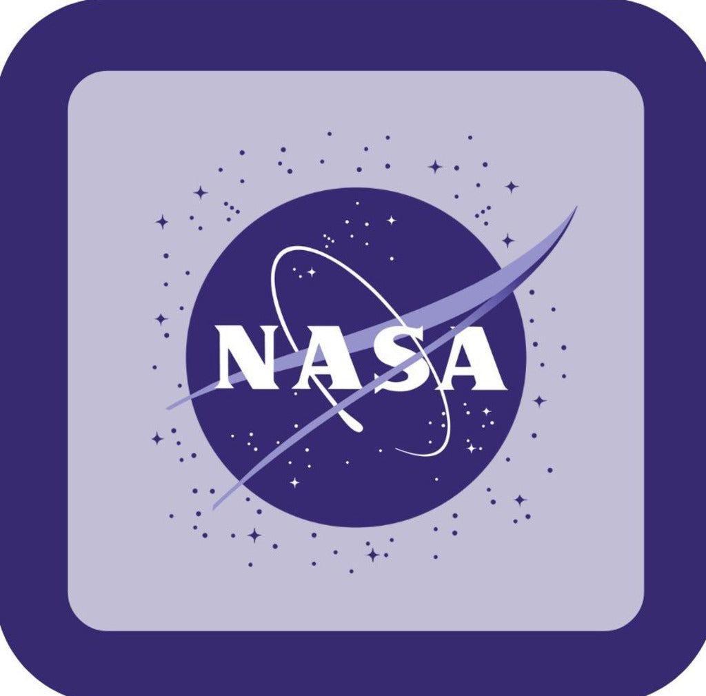NASA Meatball Logo With Stars Retro Premium Drink Coaster Resin With Cork Backing 265693 SSC1917 265693