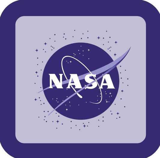 NASA Meatball Logo With Stars Retro Premium Drink Coaster Resin With Cork Backing 265693 SSC1917 265693