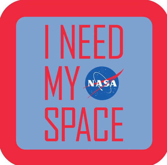 NASA I Need My Space Meatball Logo Retro Premium Drink Coaster Resin With Cork Backing 265694 SSC1918 265694