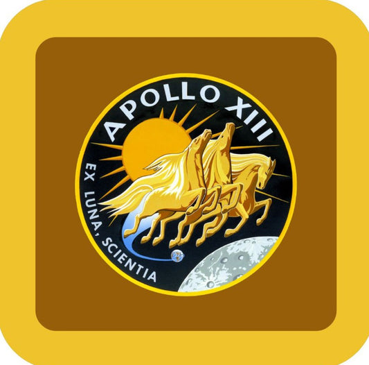 NASA Apollo 13 Mission Retro Patch Premium Drink Coaster Resin With Cork Backing 265698 SSC1922 265698