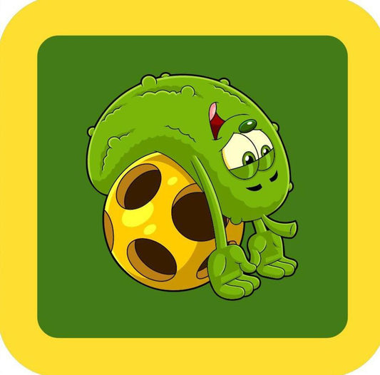 Pickleball Pickle Laying On Ball Funny Premium Drink Coaster Resin With Cork Backing 266395 266395 266395