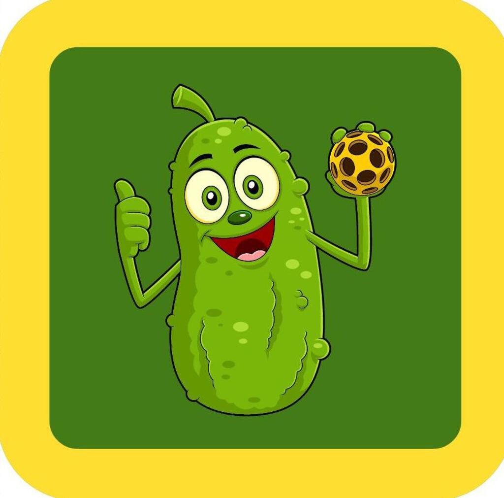 Pickleball Pickle Thumbs Up Holding Ball Funny Premium Drink Coaster Resin With Cork Backing 266397 266397 266397