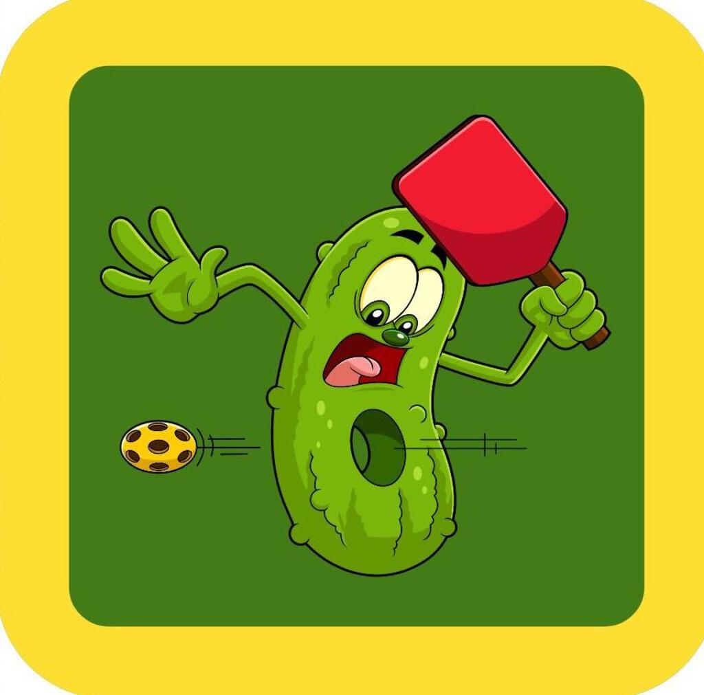 Pickleball Pickle With Hole Red Paddle Funny Premium Drink Coaster Resin With Cork Backing 266401 266401 266401